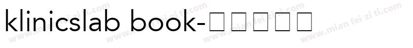 klinicslab book字体转换